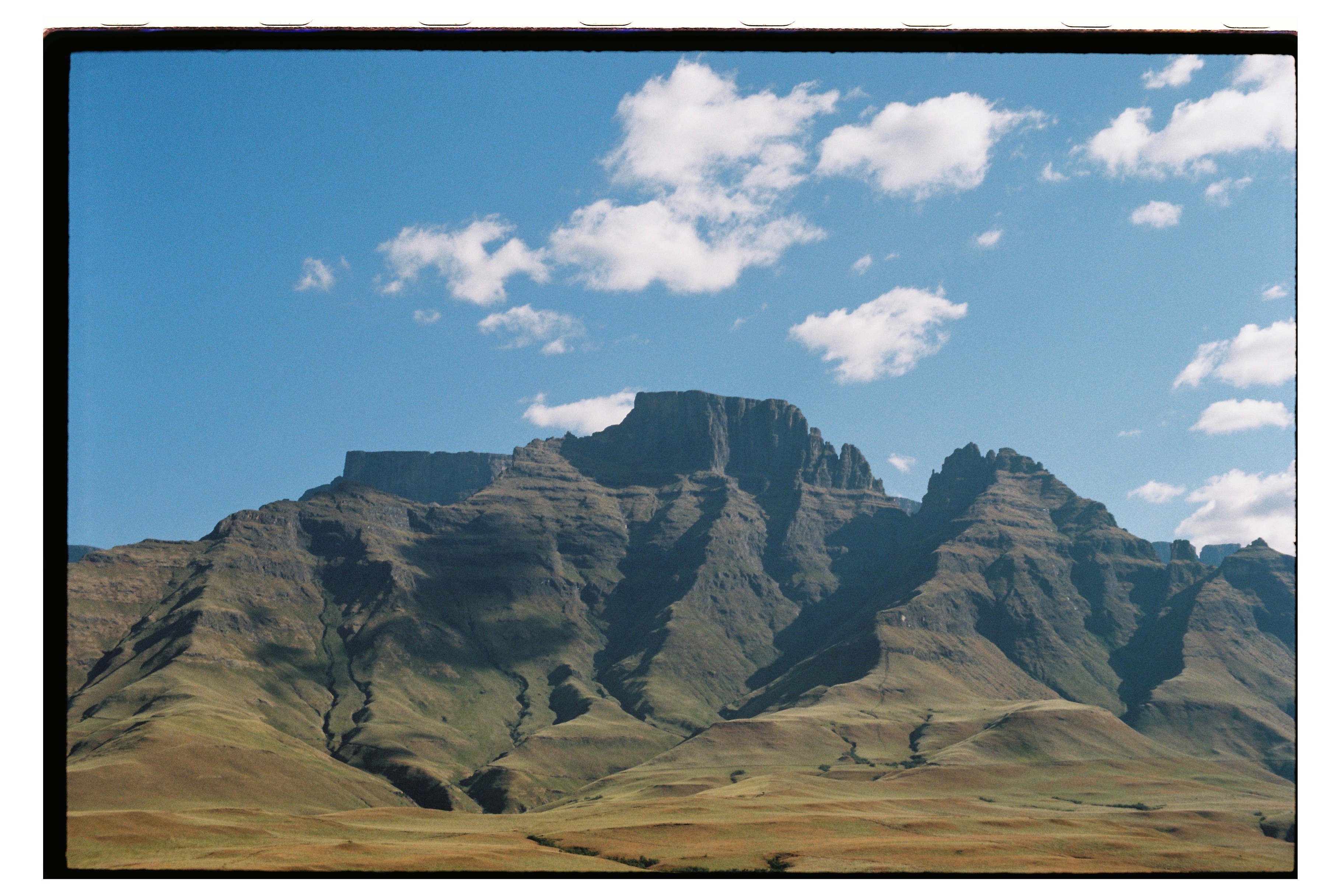 The Drakensberg Mountains. View from Verkykers Kop