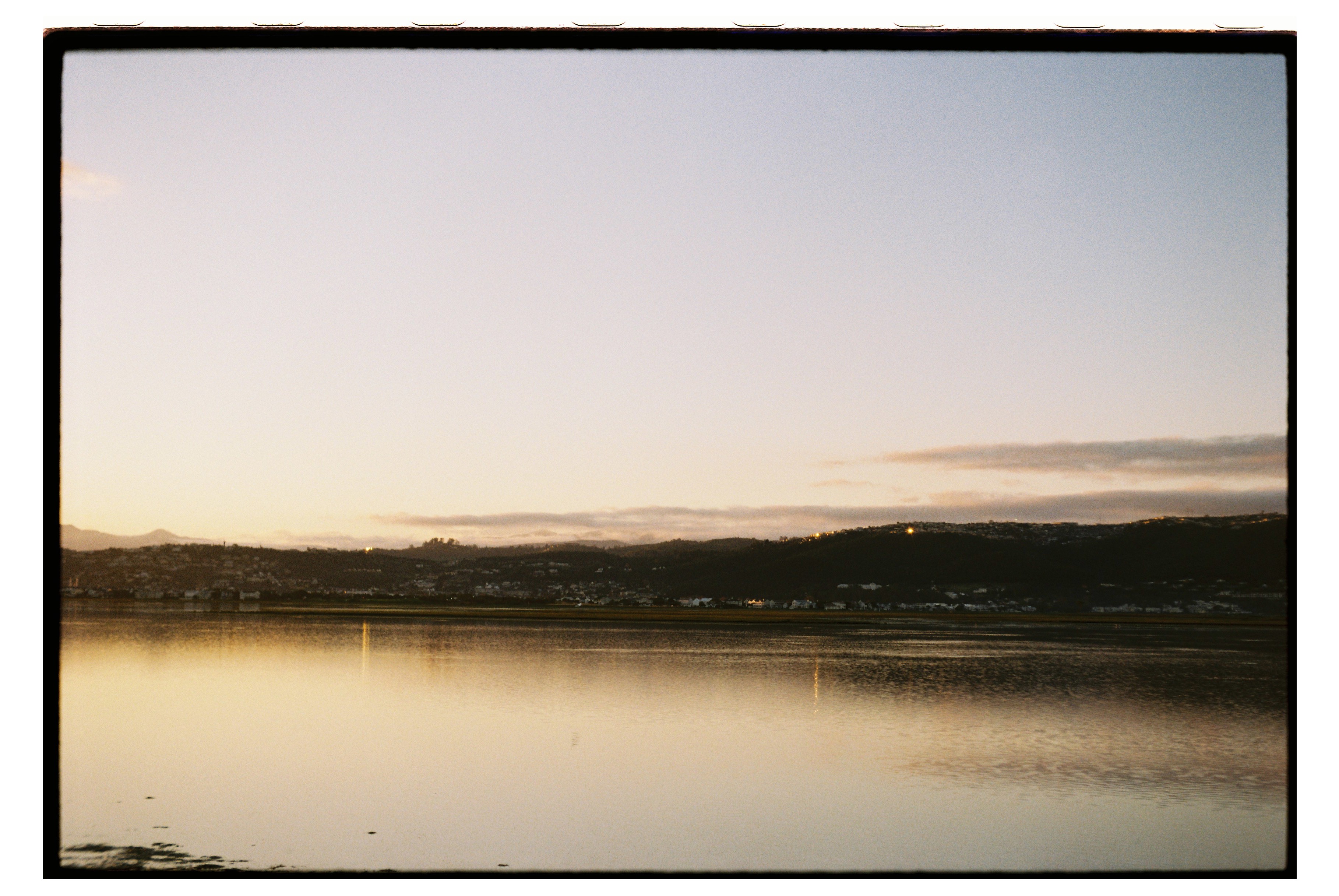 Sunset view of Knysna lagoon.
