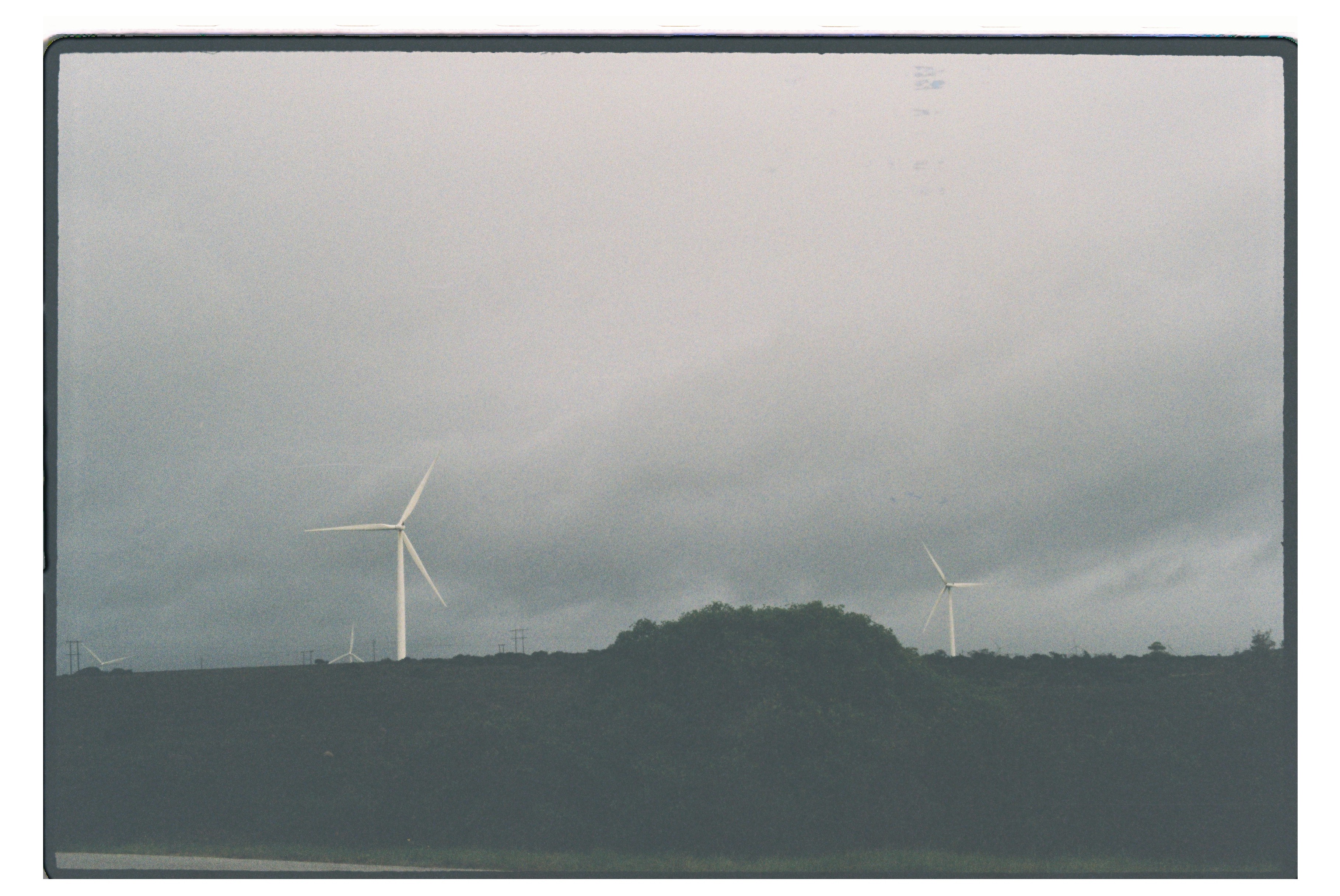 Windmills on a cloudy day